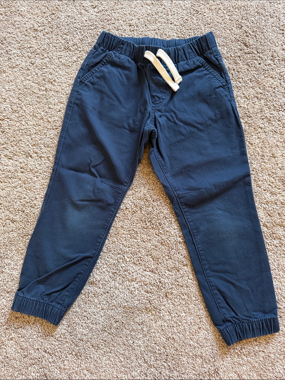 Cat & Jack Navy Drawstring Joggers with Elastic Cuffs